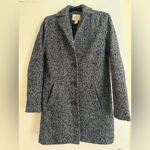 Forever 21 Blue Wool Coat